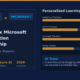 A featured promotional banner titled Pearson x Microsoft AI Education Partnership under the subtitle What It Means for Students in 2026 on lexicaroutes.site. The dark navy layout contains an AI-POWERED orange badge next to a box pairing PEARSON + MICROSOFT. Below the title, three status points read 160M+ Learners, Azure AI Platform, and 2026 Live Now. The right side features a Personalized Learning Dashboard with four horizontal progress bars: Adaptive Practice (78%), AI Hint Usage (62%), Concept Mastery (91%), and Study Streak (55%). Below the metrics, an AI Tutor chat bubble states, "It looks like you're struggling with this step. Let me show it a different way